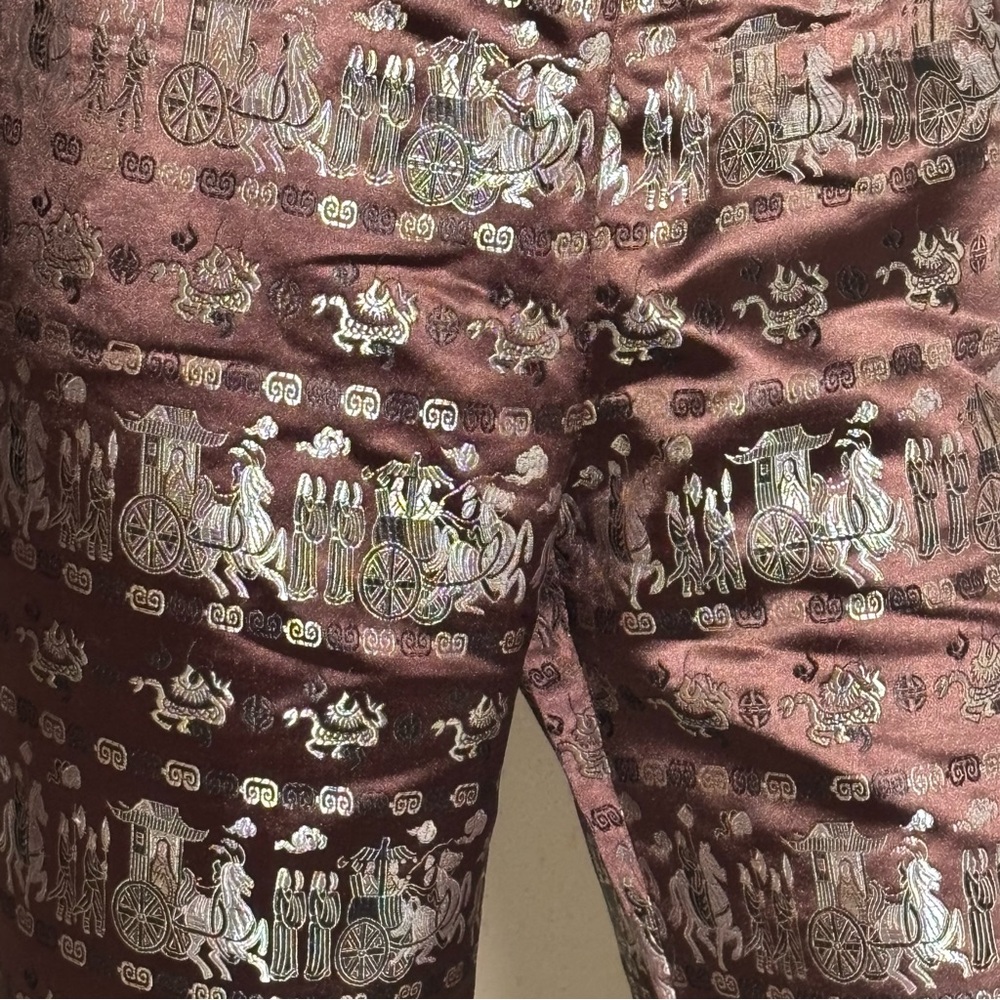 Vintage Fish Patchwork Capris - Size M - image 4